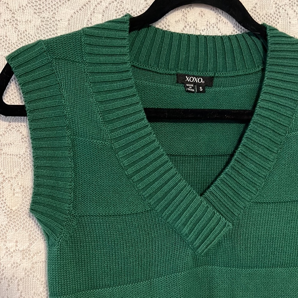 XOXO Knit Sweater Vest With Pockets